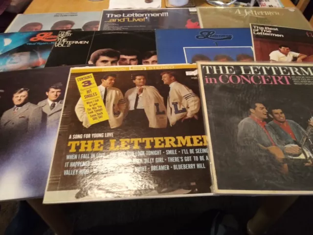 Nice Lot 10 Different Original 60's & 70's LP Capitol Records by THE LETTERMEN