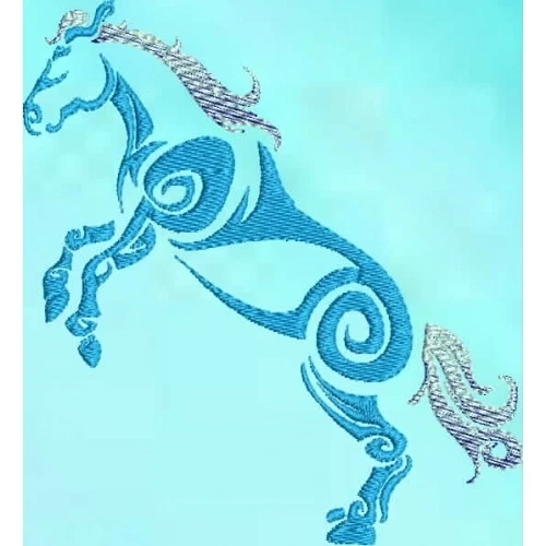 Embroidered Sweatshirt - Tribal Horse S1-04 Sizes S - XXL