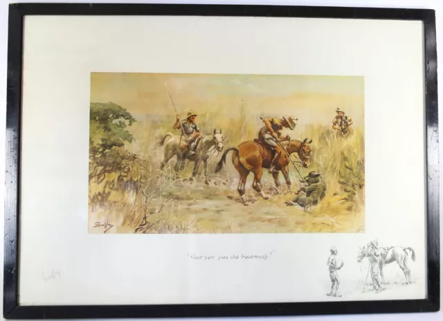 Snaffles, Charles Johnson Payne, 'Gor Yer You Old Badmash!', Colour Print Signed