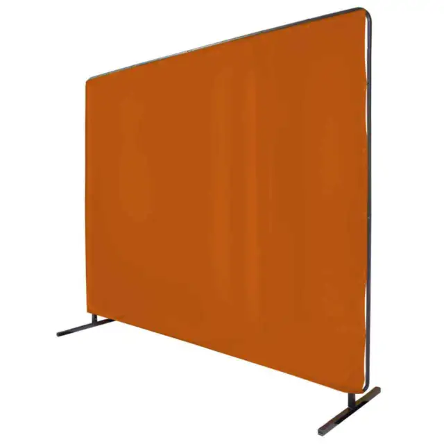 Black Stallion 6X6VF1-ORA 6x6 ft Orange Saf-Vu Welding Screen with Frame