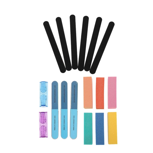 Doublé Côtés Fichiers Nail Tampon Bloc Réutilisable Lime À Ongles