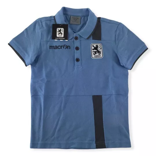 1860 München Kinder Polo Shirt Gr. 116 128 macron Neu blau statt Trikot