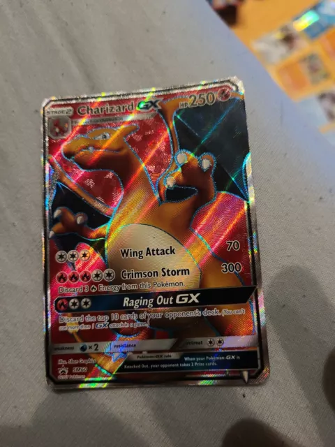 Charizard GX Full Art Promo SM60 - Holo & selten - Brennende Schatten Pokémonkarte 