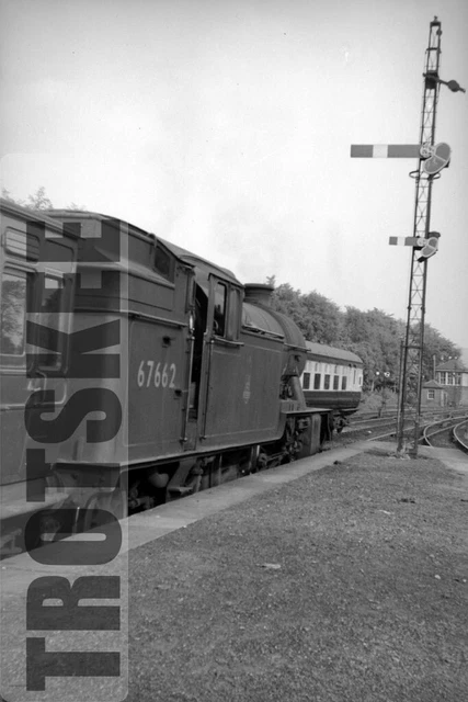 LARGER NEGATIVE BR British Railways Steam Loco 67662 Class V1 Balloch ...