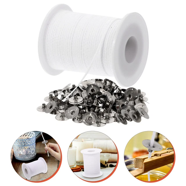 1 Set Cotton Candle Docht DIY Docht Ersatz Lange Kerzendocht für Kerzenherstellu