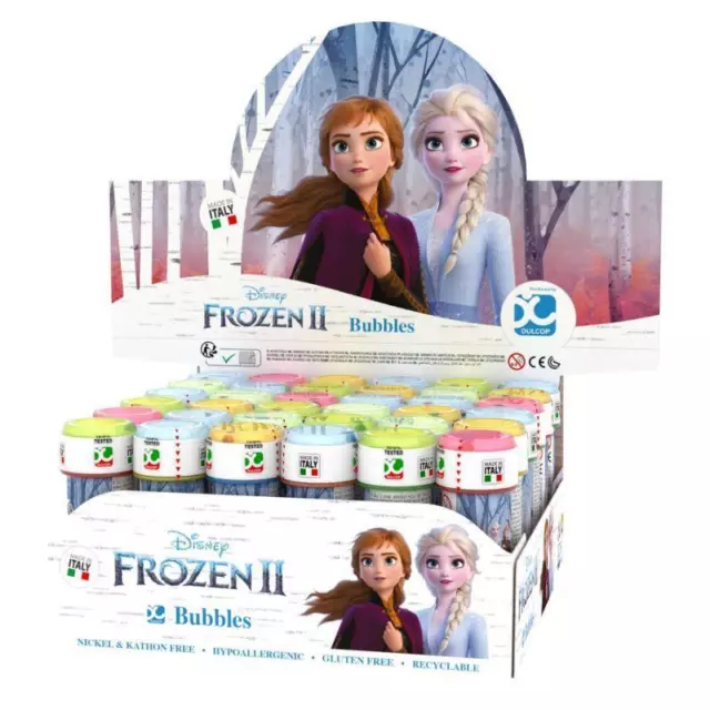 Disney Frozen 2 Bubble Blowing Tubs Childrens Party Bag Filler Toys