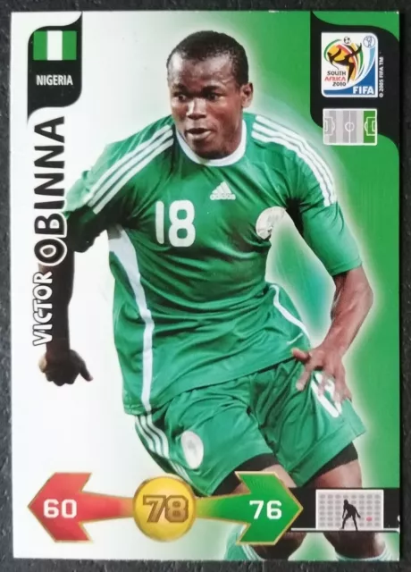 Victor Obinna Nigeria Panini Trading Card 2010 World Cup South Africa