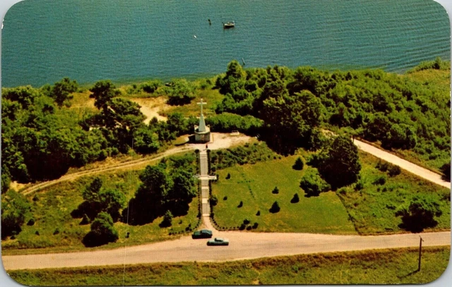 Historic Site Ludington Michigan MI Aerial View Postcard VTG UNP Dexter Vintage