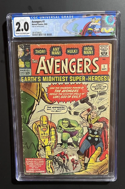 Avengers #1 CGC 2.0 1963 1st app. the Avengers