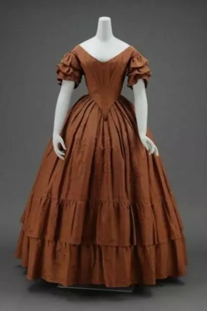 Victorian 1860s Dress Civil War Dress dickens dress ball gown Vintage Costumes