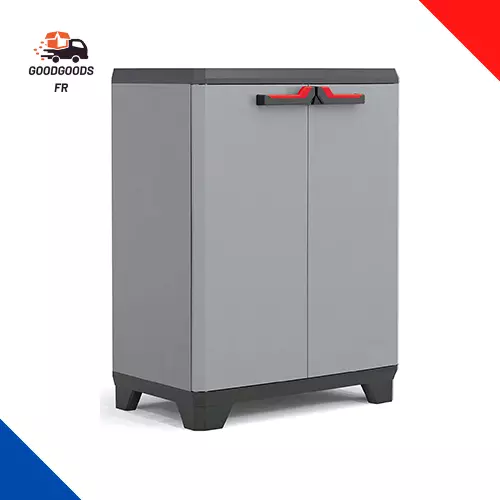 KETER ARMOIRE BASSE STILO Armoire de Rangement en Résine 39 x 68 x 90