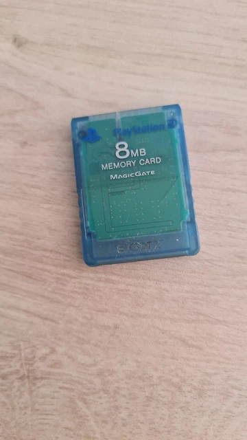Carte Mémoire PS2 Sony 8 MB Rouge Translucide - Très Bon état