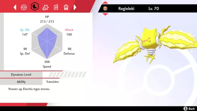 SHINY REGIELEKI ✨ BATTLE READY / UNTOUCHED  ⚡ 6IV + EV  ⚡ Pokemon Sword & Shield 2