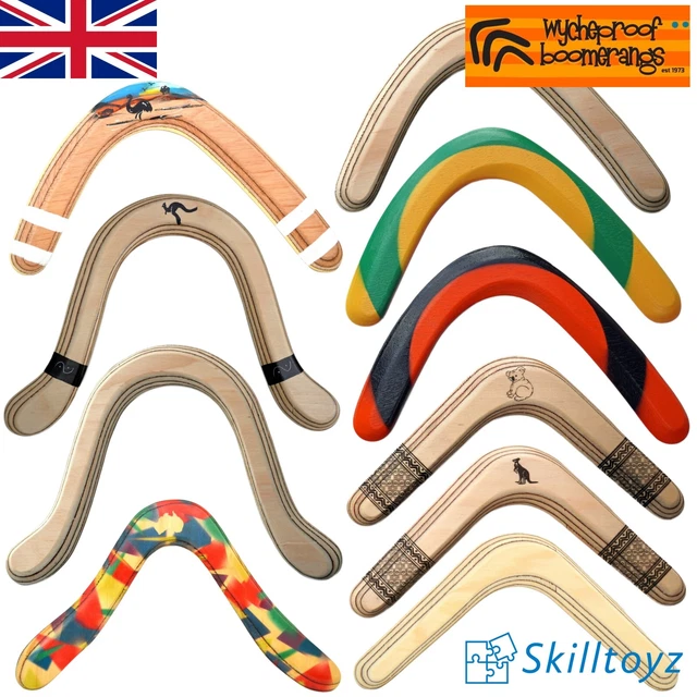 WYCHEPROOF BOOMERANGS HAND Made SPECIALITY Australian Wooden Boomerangs UK SHOP £18.99 PicClick UK