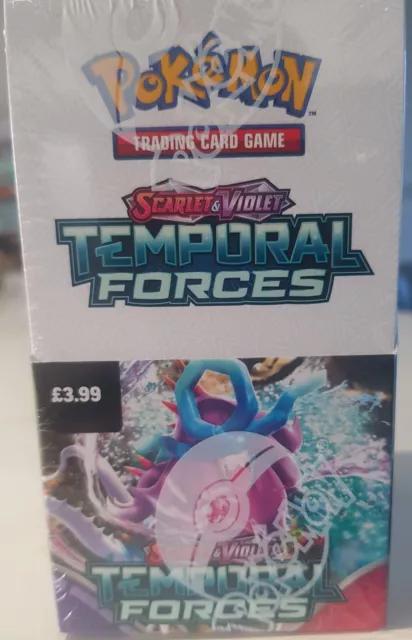 Pokemon Scarlet & Violet Temporal Forces Booster Box - 18 Packs Sealed