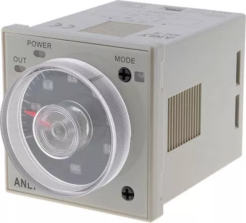 Timer analog H3C R11 (mechanical time relay) 24-240 VAC/DC DPDT 5A/250VAC PIN:11