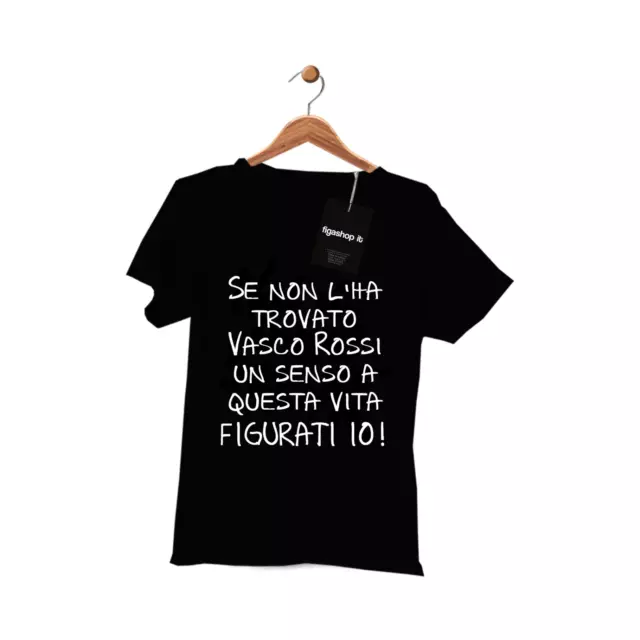 magliette t-shirt con scritta divertente da donna con frase di vasco rossi