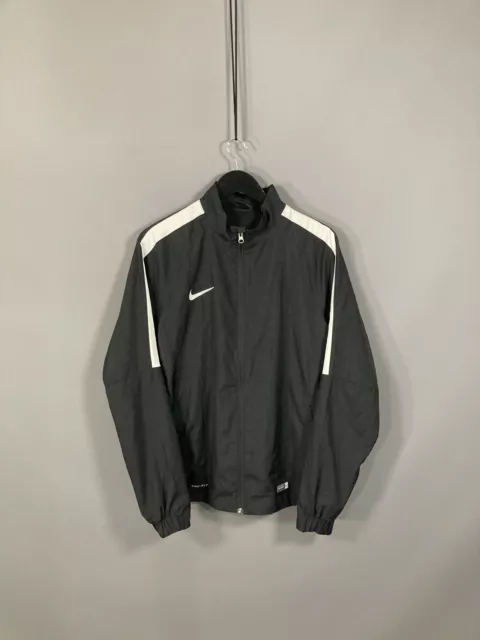 NIKE DRI-FIT FULL ZIP Track Top - Size Large - Black - Great Condition - Men’s