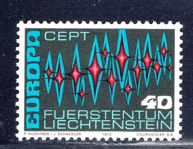 Liechtenstein 504 unused hinged - 1972 Europa     ac