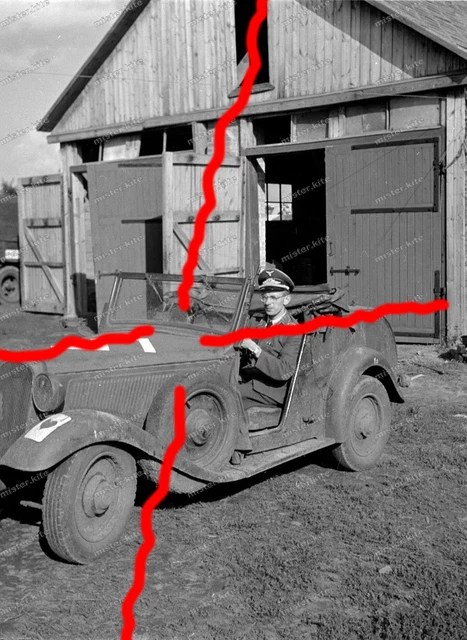 NEGATIVKAMPFGESCHWADER 3BMW315KÜBELWAGENTRUPPENKENNZEICHENARZT47