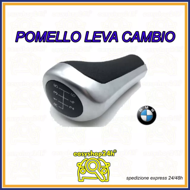 Pomello Leva Cambio Per Bmw Serie 3 5 E46 E90 E91 E60 E61 E65 E53 X3 X5 6 Marce