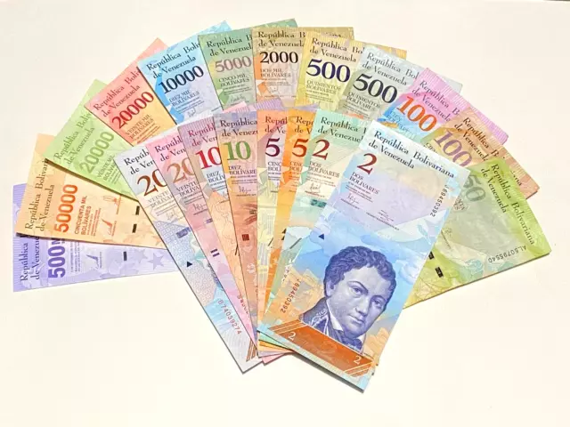 BEAU LOT DE 20 BILLETS DIFFERENTS du VENEZUELA - ÉTAT - TTB/UNC Amérique du sud