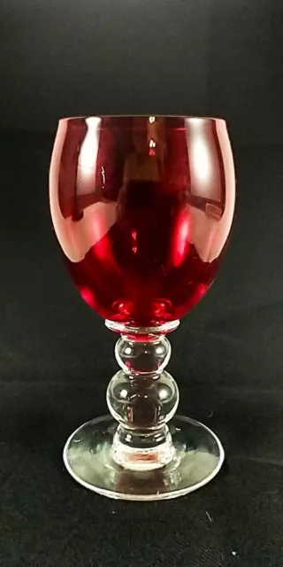 Imperial Candlewick Ruby Red 1 Oz. Cordial Depression Glass 3800 Very Rare 2