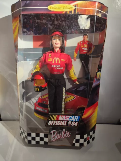 NASCAR OFFICIAL 94 Bill Elliott Barbie 1999 Doll McDonald s