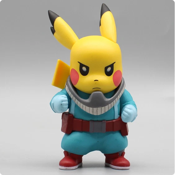 FIGURE PIKACHU COS Deku Hero Anime Figures Kawaii Figurine Statue Model