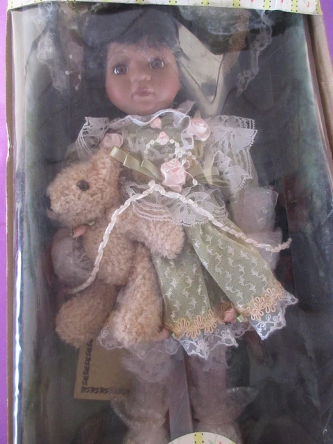 Seymour Mann Connoisseur Collection African American  Porcelain Doll New