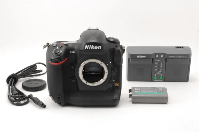 [NEAR MINT] Shutter Count 45378 Nikon D4 16.2MP Digital SLR Camera Body JAPAN