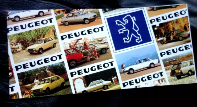 PEUGEOT 104 + 305 + 504 + 505 + 604.....20-Seiten-Prospekt...RAR + TOLL...1981