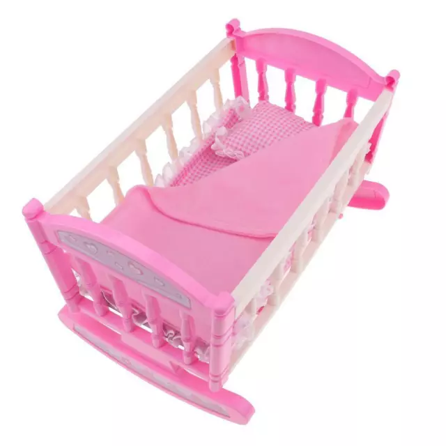 Lit de poupée pour bébé Reborn Cradle Accessoire de berceau de poupée