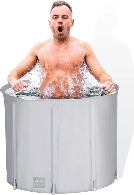 SAUNA BACCA Bañera Portátil Baño de Hielo Campamento/Exterior Fácil Montaje y Almacenamiento
