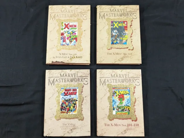 MARVEL MASTERWORKS STAN LEE & JACK KIRBY X-MEN vol. 3,7,11,12 HARDCOVER BOOK LOT