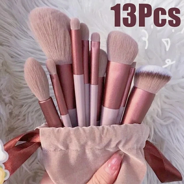 Set Pennelli Trucco Make Up Donna - 13 PEZZI