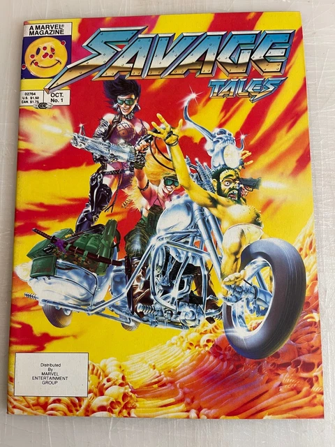 Savage Tales 1 Copper Age 1St App Nam Skywarriors Blood & Gutz Marvel Magazine