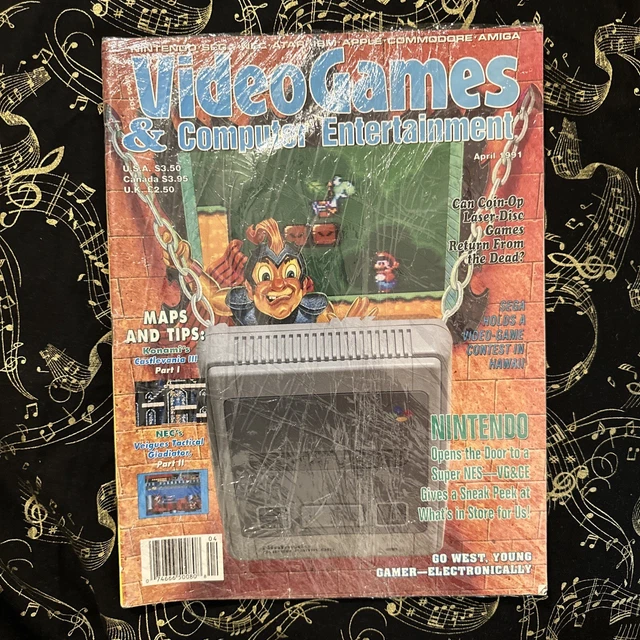 VIDEO GAMES & Computer Entertainment Magazine( RARE) April 1991 £14.94