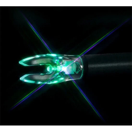 Rage Outdoors NT-320 Blue/Green Nockturnal Universal Strobe Lighted Nock (3 Pk)
