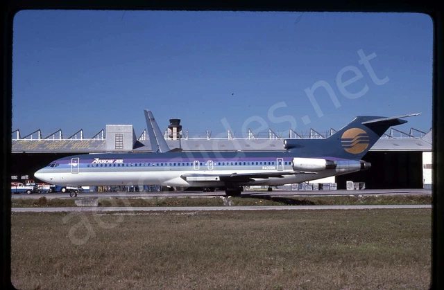Arrow Air Boeing 727-200 N409BN Jan 86 Kodachrome Aircraft Slide/Dia