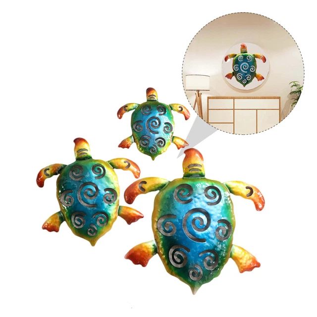3pc Iron Wall Art Beach Seaside Nautical Wall Decoration Metal Wall