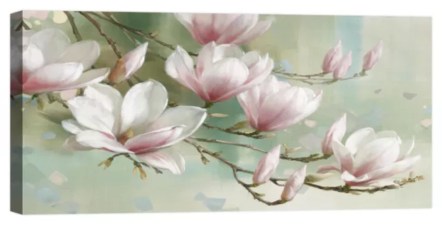 Quadro moderno fiori floreale Stampa su tela Canvas effetto dipinto