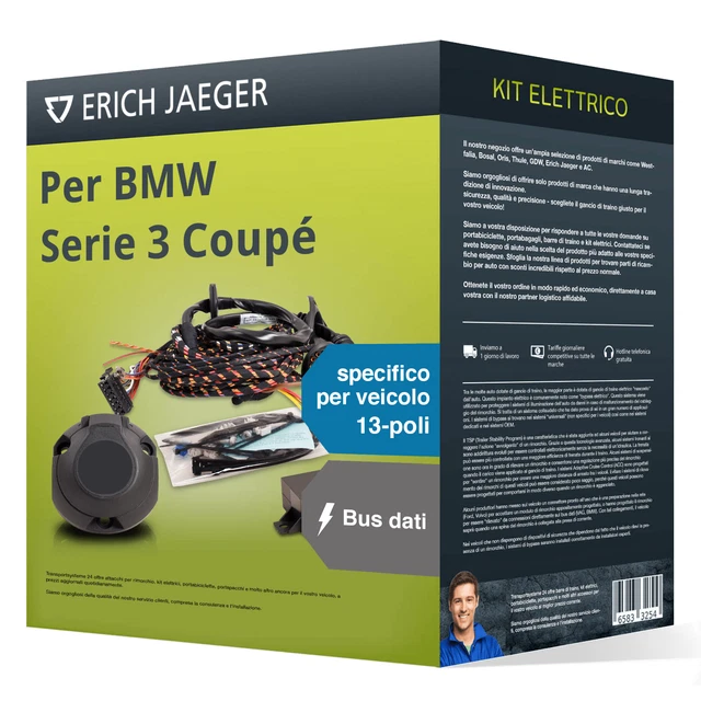 Kit elettrico specifico 13 poli adatto per BMW Serie 3 Coupé, 06- Jaeger Nuovo