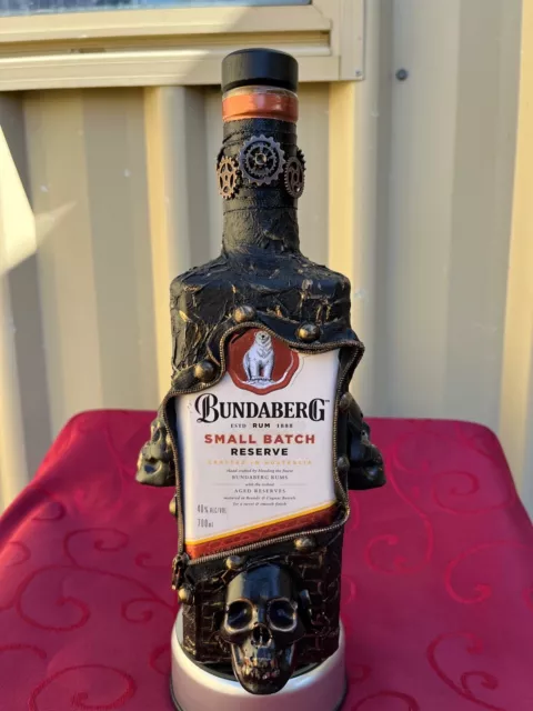 Bundaberg Rum Bottle art Jim Beam Jack Daniels Man Cave Harley Davidson Alcohol