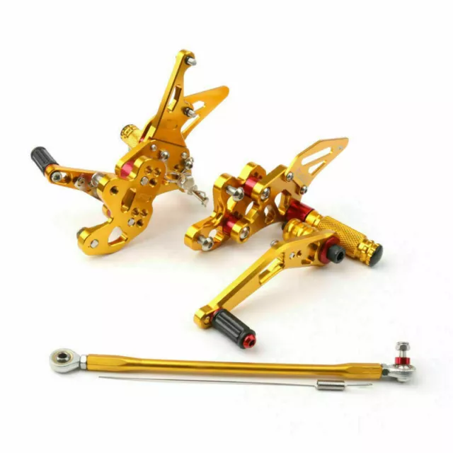 Poggiapiedi per Suzuki GSXR GSX-R 600/750 06-09 oro S4