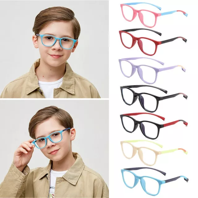 Niños Gafas para niños Gafas de silicona Gafas azules Gafas de marco blando