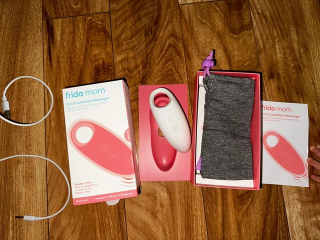 Frida Mom 2-in-1 Lactation Massager - Multiple Modes of Heat + Vibration