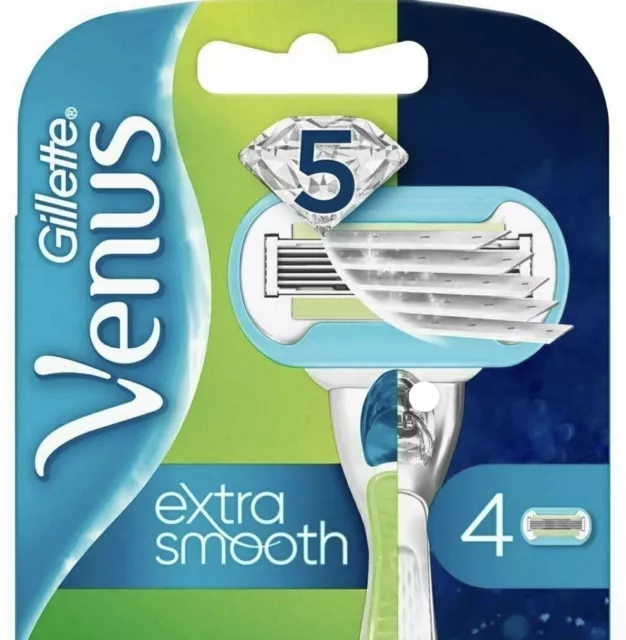 Recambios de hoja de afeitar extra suave para mujer Gillette Venus - 4 quilates nuevos extra suaves