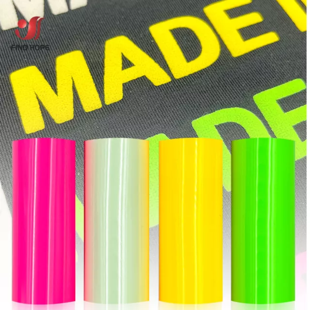 Glow in the Dark Heat Transfer Vinyl Film 3D Puff Iron on Tshirt Clothing Decor