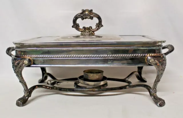 F.B. Rogers Silver Chafer Catering Warmer Footed Server
